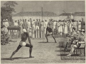 Skizzen mit einem einheimischen Regiment aus Bombay
