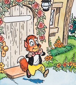 Schick gekleidetes Eichhörnchen von English School