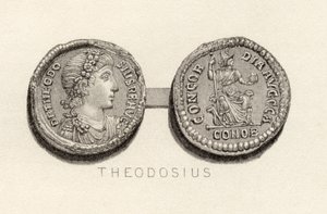 Solidus-Münze aus der Zeit von Theodosius dem Großen