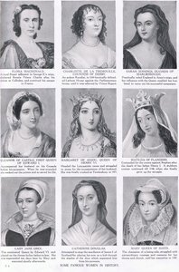 Einige berühmte Frauen in der Geschichte, Illustration aus Hutchinsons History of the Nations, ca. 1910