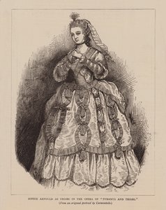 Sophie Arnould als Thisbe in der Oper "Pyramus und Thisbe" (Gravur) von English School