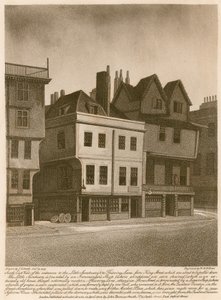 Südostansicht der Eingänge zu Little Sanctuary und Thieving Lane von der King Street von English School