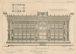 Südansicht des Bildschirms um das Grab von König Heinrich VII.