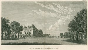 Südfassade von Strawberry Hill, Twickenham, London von English School