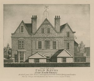 Südansicht der Kaltbäder, Cold Bath Fields von English School