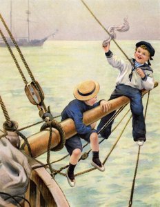 Elfen auf dem Bugspriet von English School