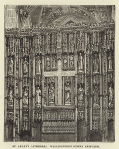 St Albans Kathedrale, Wallingfords Schirm restauriert von English School