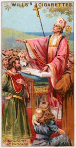 Der heilige Augustinus in England von English School