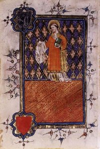 St. Barnabas, aus einem Stundenbuch, ca. 1400-40 von English School