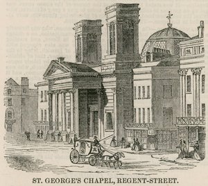 St. Georges Kapelle, Regent Street, London von English School