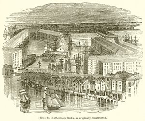 St. Katherines Docks, ursprünglich konstruiert