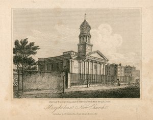 St Marylebone Kirche, London von English School
