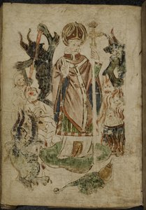 St. Patrick umgeben von Dämonen