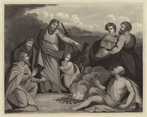 St Paul schüttelt die Viper von seiner Hand von English School