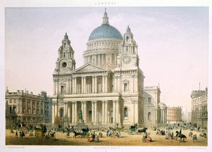 St. Paul"s Cathedral von C. Riviere, 1855
