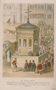 St. Pauls Kreuz aus einem Bild von 1616 von English School