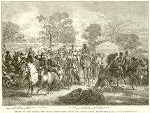 Start der Burke-und-Wills-Expedition vom Royal Park, Melbourne von English School