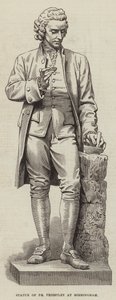 Statue von Dr. Priestley in Birmingham (Gravur) von English School