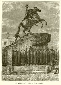 Statue von Peter dem Großen von English School