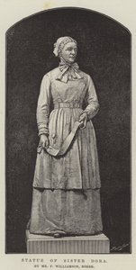 Statue von Schwester Dora, von Mr. F. Williamson, Esher (Gravur) von English School