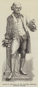 Statue von Wedgwood im Wedgwood Memorial Institute, Burslem von English School