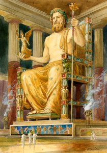Statue des Zeus in Olympia von English School