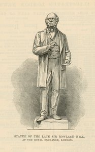 Statue des verstorbenen Sir Rowland Hill von English School