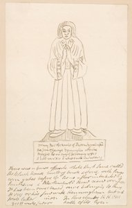 Statue, Grab von Thomas Lymington (Tinte auf Papier) von English School
