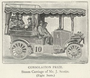 Dampfwagen von Herrn J. Scotte von English School
