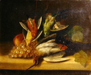 Stillleben mit Vögeln, ca. 1840 von English School