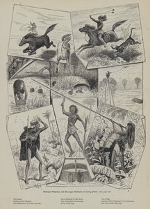 Seltsame Waffen und seltsamere Methoden, sie zu benutzen (Gravur) von English School