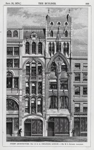 Straßenarchitektur, Nr. 48 und 49, Cheapside, London von English School
