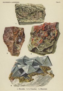 Sulfide und Arsenide, Nickelin, Zinnober, Arsenkies