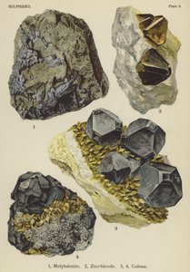 Sulfide, Molybdänit, Zinkblende, Galenit