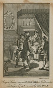 Chirurg Forbes besucht Mr. Jeffries in Walthamstow, der kurz zuvor von John Swan erschossen wurde von English School