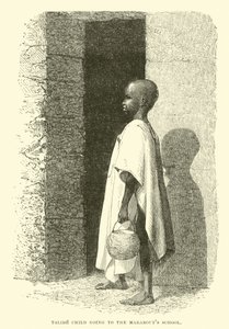 Talibe-Kind auf dem Weg zur Marabouts-Schule von English School