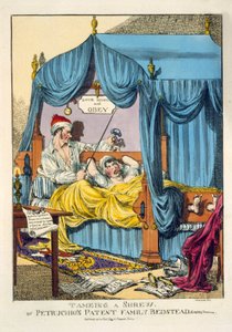 Eine widerspenstige Zähmung oder Petruchios Patent-Familienbett, Knebel & Daumenschrauben, veröffentlicht in London 1815