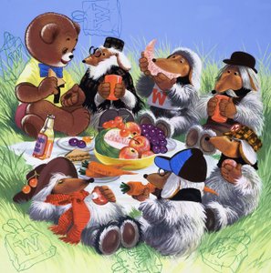Teddybär (mit versteckten Objekten) von English School