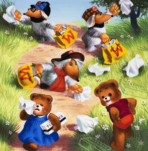 Teddybär (mit versteckten Objekten)