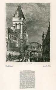 Temple Bar, London. Abriss, 1877