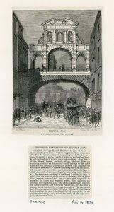 Temple Bar, London. Vorschlag für die Zukunft von English School