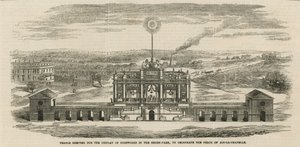 Tempel errichtet zur Feier des Friedens von Aachen von English School