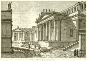 Tempel der Eintracht (Restaurierung von Canina) von English School