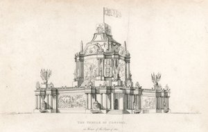 Tempel der Eintracht für den Frieden von 1814 von English School