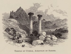 Tempel der Kybele, Akropolis von Sardes von English School