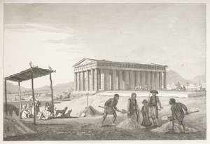 Tempel des Hephaistos in der Akropolis von Athen, aus 