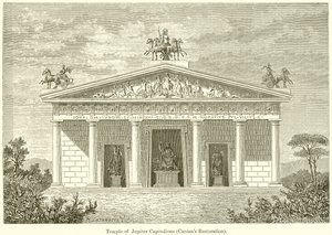 Tempel des Jupiter Capitolinus (Caninas Restaurierung) von English School