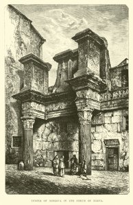 Tempel der Minerva im Forum von Nerva von English School