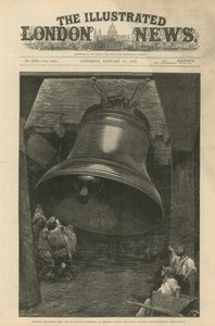 Testen der großen Glocke für die St. Pauls Kathedrale von English School