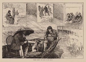 Thames-Fischen, das Ende der Saison von English School